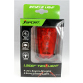 bike bicycle laser beam rear tail light with 5 LED light original design